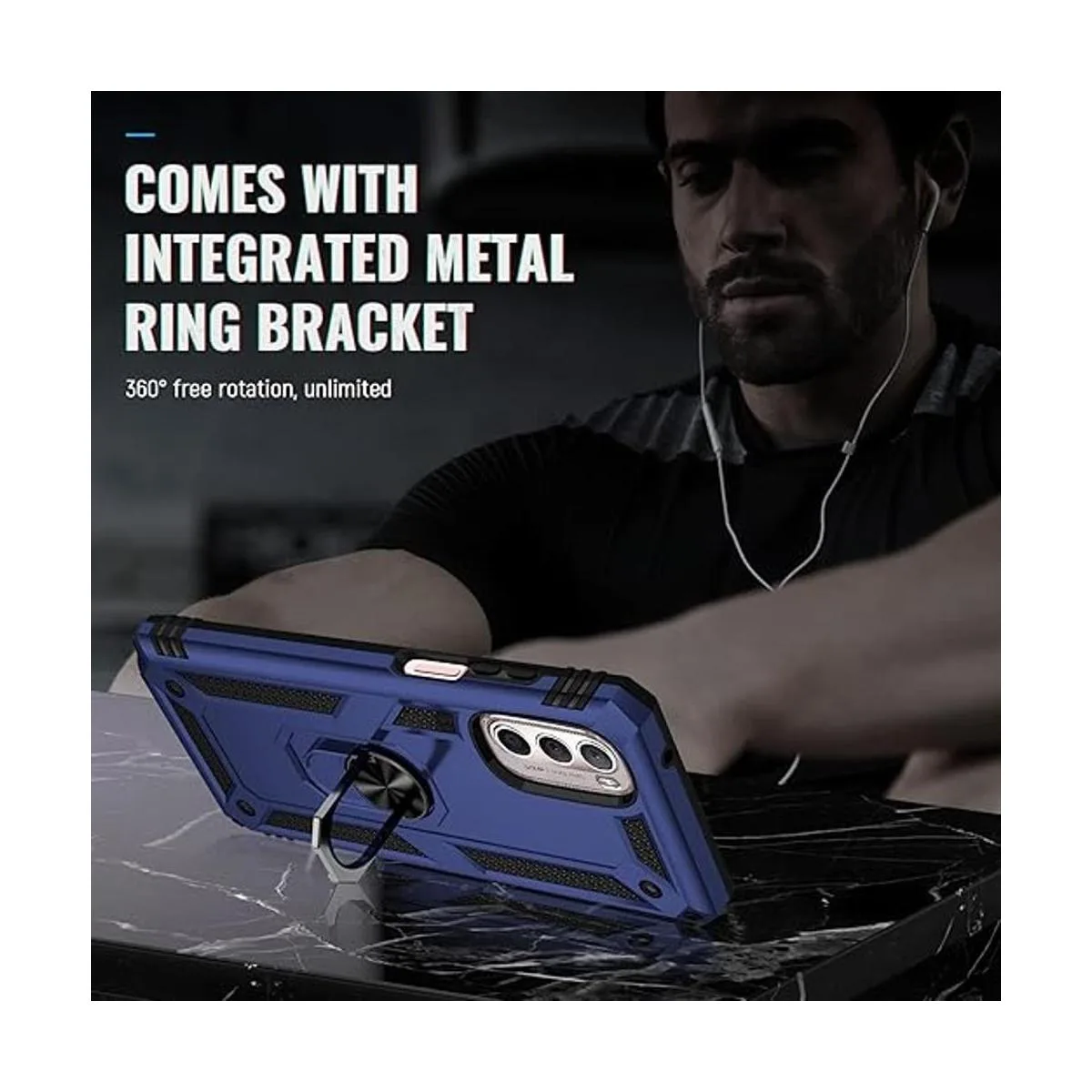 SKTGSLAMY Funda para Moto G Stylus 5G 2022 con protector_4