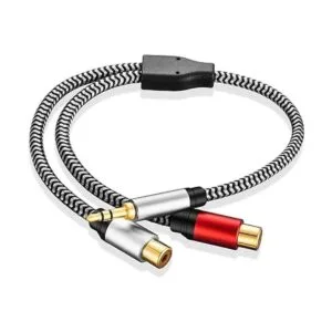 Morelecs Cable adaptador de audio estéreo de 0.138 in_4