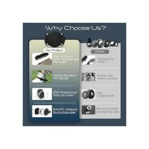 SZJCLTD IPX8 Soporte impermeable para collar de perro_2