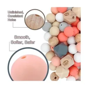 MIIIM Kit de 120 cuentas de silicona de 0.591 in cuentas_5