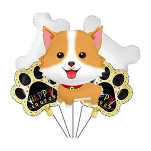 5 globos de fiesta para perros lindos globos de aluminio_1