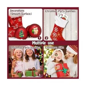 Partywind 408 tatuajes temporales de Navidad envueltos_6