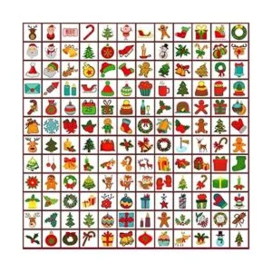 Partywind 408 tatuajes temporales de Navidad envueltos_4