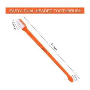 EASYA Cepillo de dientes de doble cabeza para perros_2