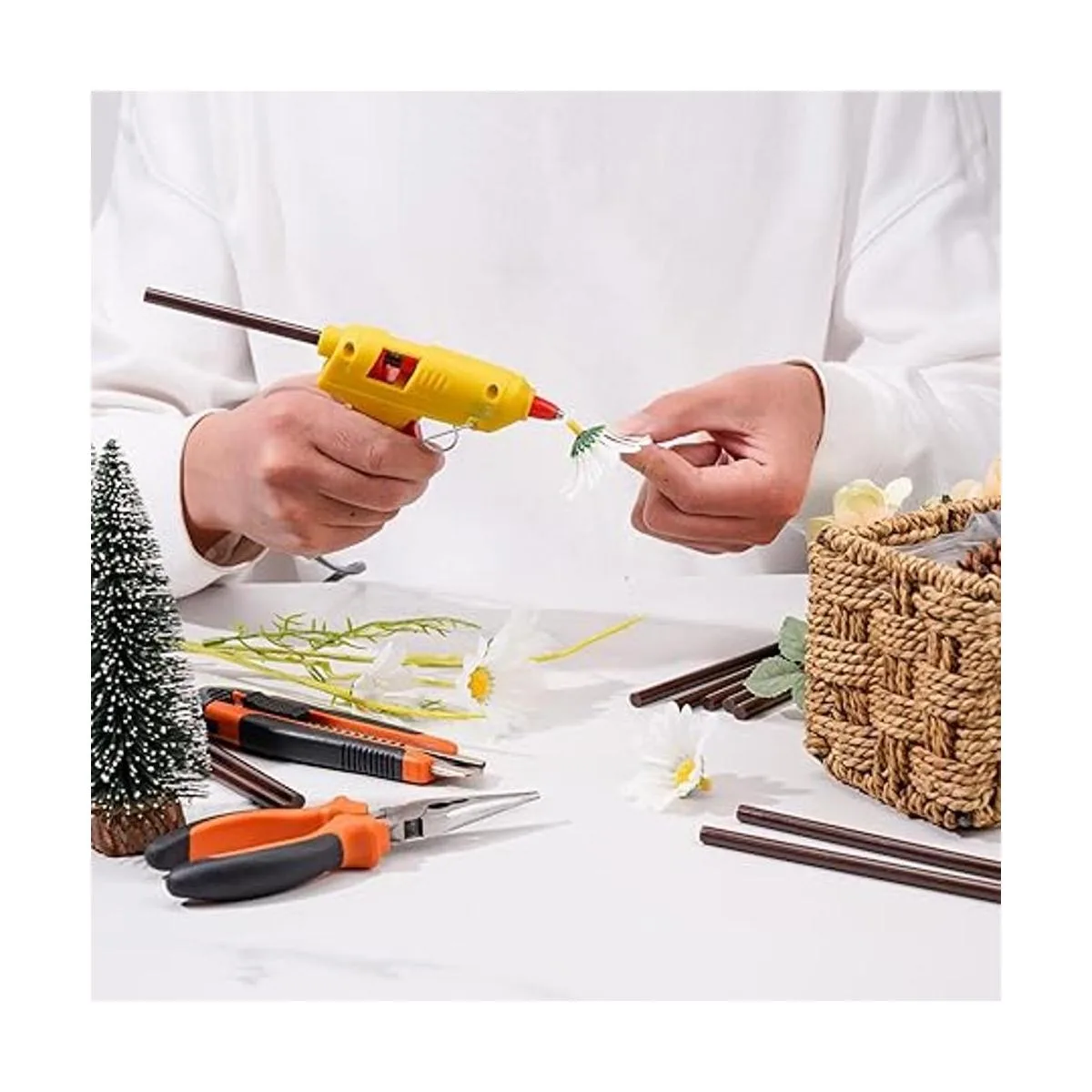 WWYICHEN 10 barras de pegamento caliente de 0.276 in por_4