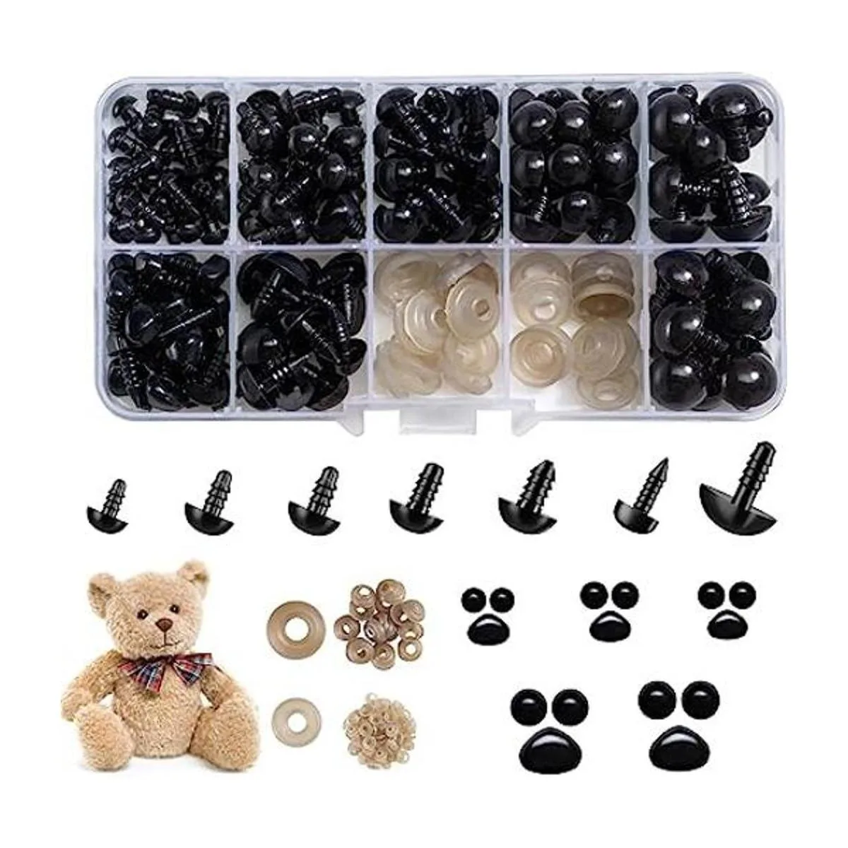 270 piezas de ojos y narices de seguridad ojos de_1