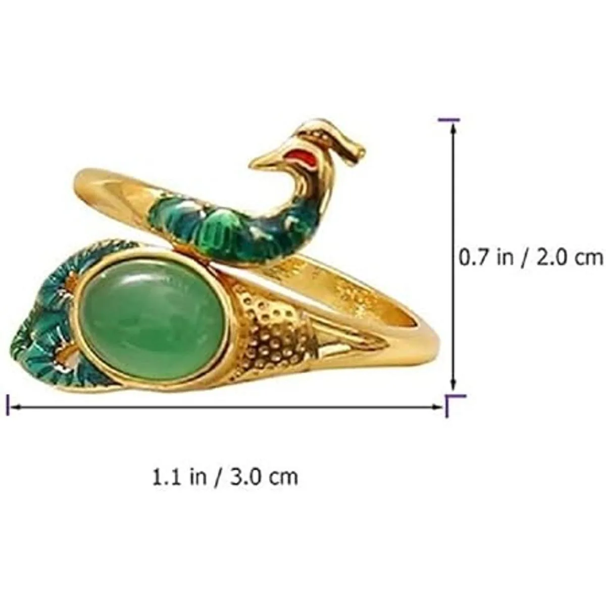 Anillo de guía de ganchillo ajustable anillo de dedo_2