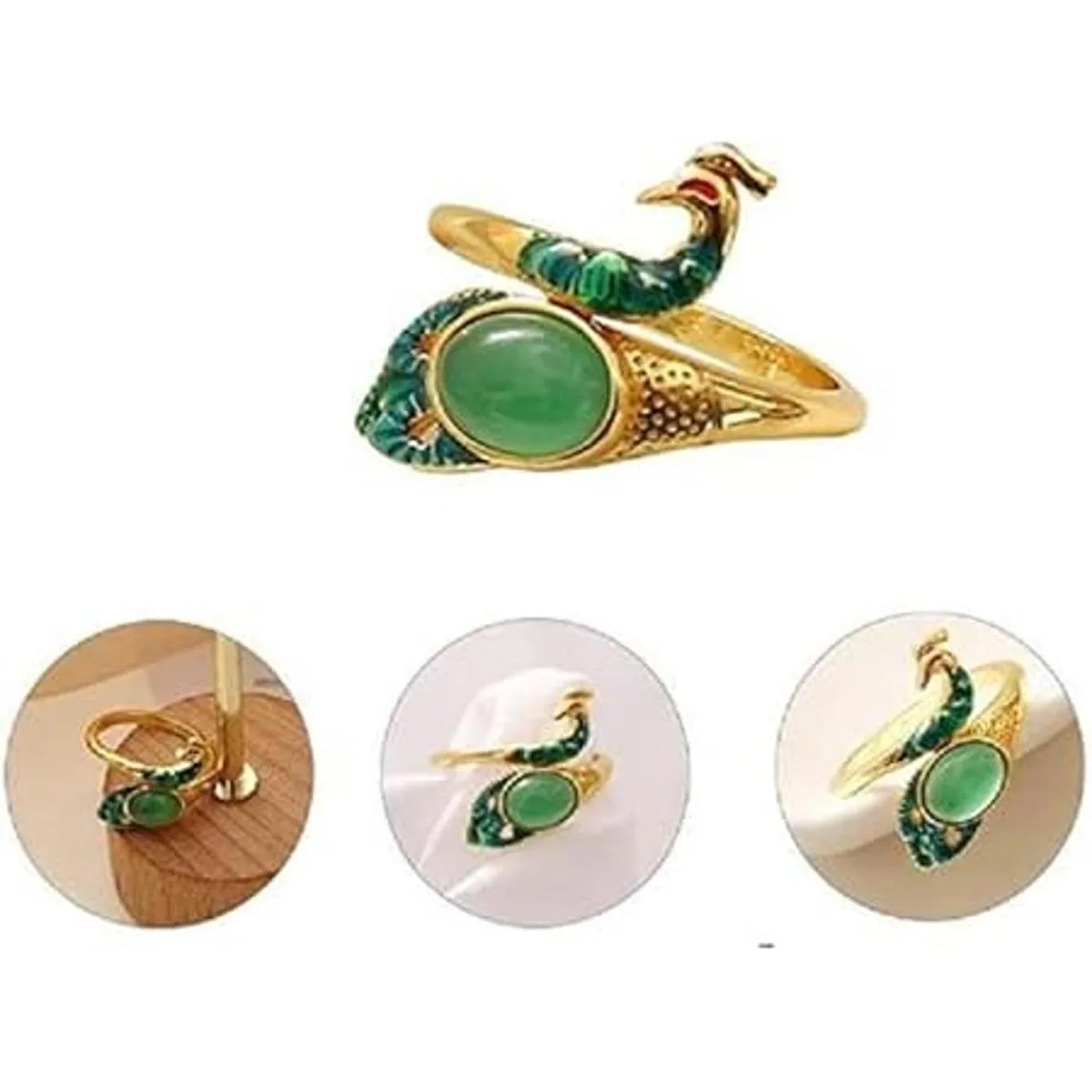 Anillo de guía de ganchillo ajustable anillo de dedo_3