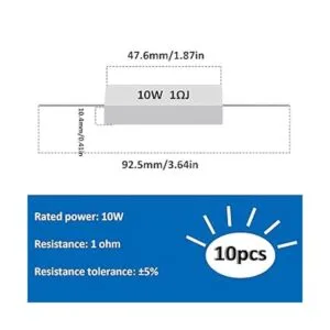 smseace 10 resistencias de cemento de cerámica de 10 W y 1_2
