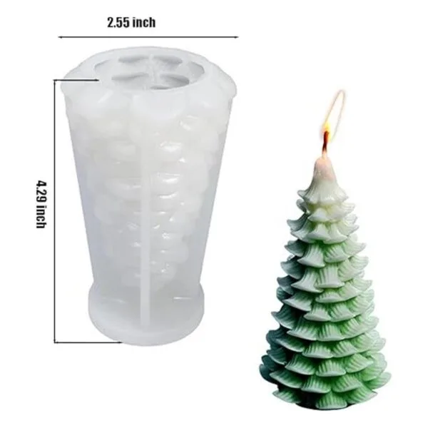 ZQYSING Molde para velas de árbol de Navidad molde de_6