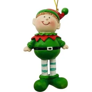 Juego de adornos de elfo para decoración de árbol de_2