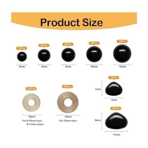 270 piezas de ojos y narices de seguridad ojos de_2