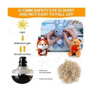 270 piezas de ojos y narices de seguridad ojos de_5