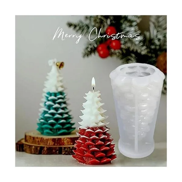 ZQYSING Molde para velas de árbol de Navidad molde de_2