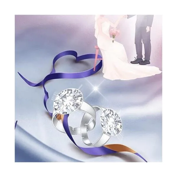 Aylifu 20 piezas de anillos en blanco y dorado ajustables_7