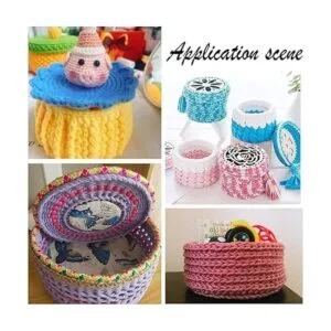 GORGECRAFT 6 piezas de 3 tamaños mini bolsa de ganchillo_5