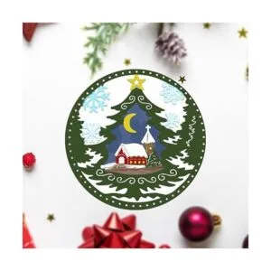 Troqueles de corte de metal con forma de copo de nieve_5