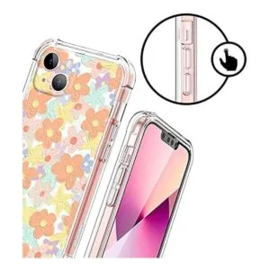 Funda compatible con iPhone 13 con flores diseño_2