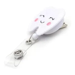 Carrete de identificación retráctil con forma de diente_4