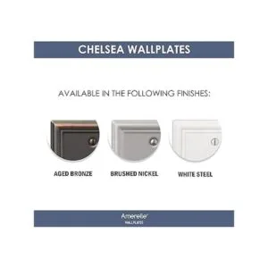 AmerTac 149BDB Chelsea Placa de pared acero tono bronce_4