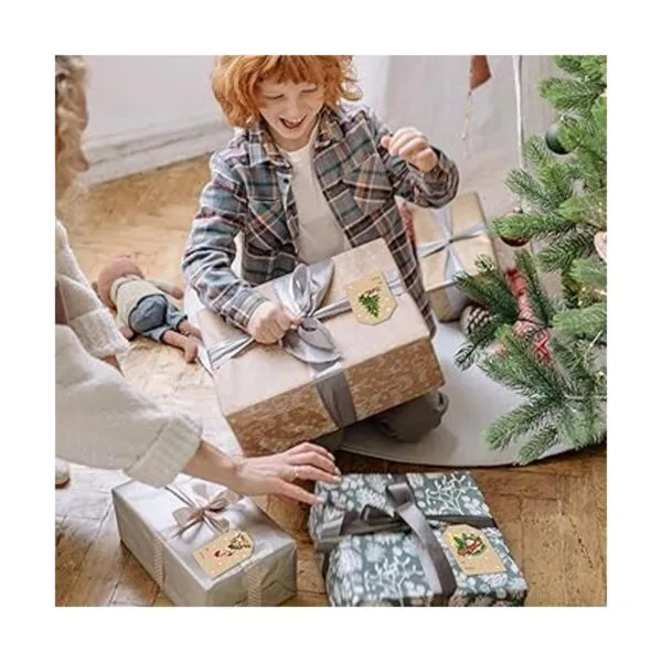 120 etiquetas de regalo de Navidad etiquetas de regalo_5