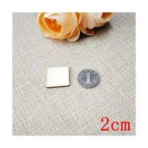 100 piezas de madera sin terminar de 0.8 in x 0.8 in sin_4