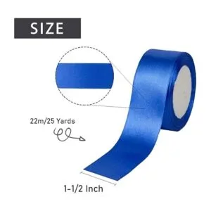 Nichemigo Cinta ancha de doble cara azul real de 112_2