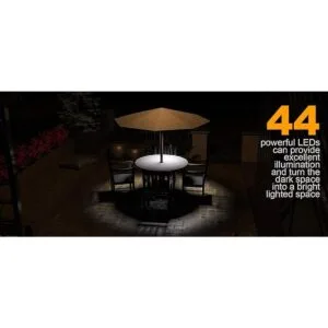 Magictec Lámpara de paraguas 44 luces LED inalámbricas_6