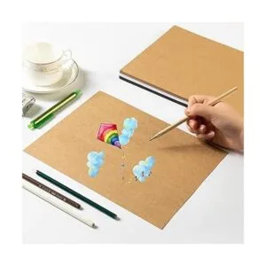 20 hojas de cartulina de papel grueso de colores en blanco_5