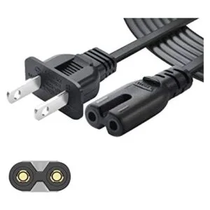 Chanzon Cable de alimentación de CA de dos clavijas con_1