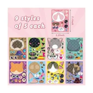 HubirdSall 45 calcomanías para hacer tus propios gatos_2