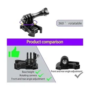 Vented Helmet Strap Mount for Insta360 One X3 X2 X R RS GO_5