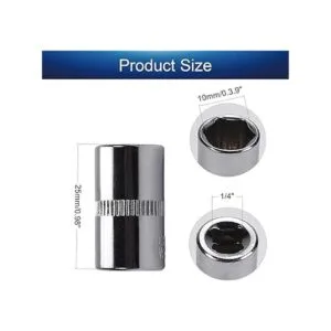 Utoolmart Enchufe poco profundo de 14 pulgadas 0.394 in_2