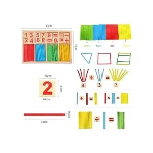 umbresen Bastones de conteo de Montessori juguetes_4