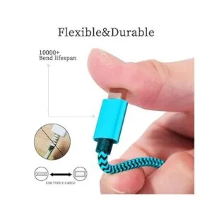 Cables C de carga rápida de 3A Teeind Tpc010 paquete de 2_4