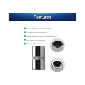 Utoolmart Enchufe poco profundo de 14 pulgadas 0.394 in_3