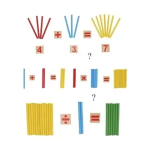umbresen Bastones de conteo de Montessori juguetes_3