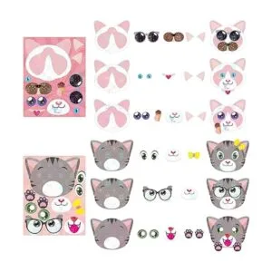 HubirdSall 45 calcomanías para hacer tus propios gatos_3