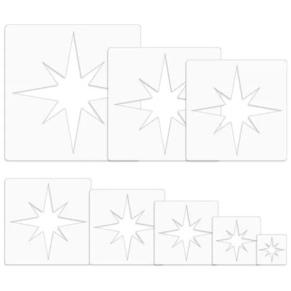 Daomong Plantilla de estrella de pentagrama plantillas de_1