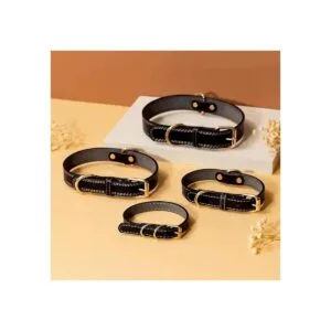 Collar de cuero para perros grandes aspecto moderno y_3