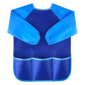 Kuuqa Delantales de arte impermeables para niños con 3_2