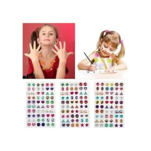 AUGSUN 240 piezas de calcomanías de gemas 3D calcomanías_3