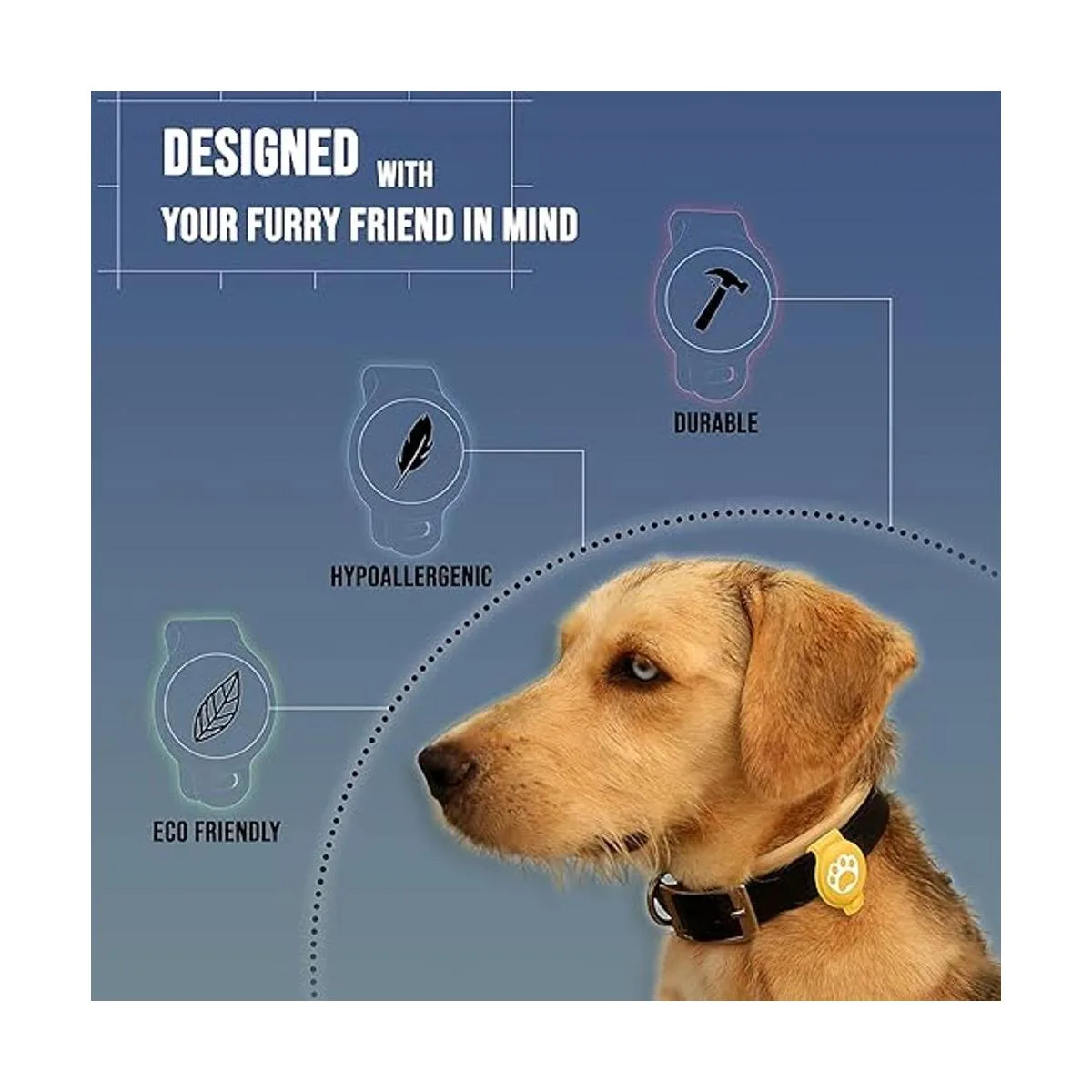 Funda para Apple AirTag Pet Tracker Buscador de mascotas_2