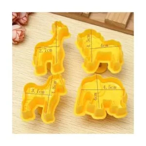 4 piezasset cortadores de émbolo fondant molde de pastel_2