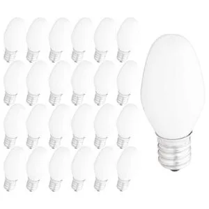 Iconikal Bombillas Caldelabra de 4 W color blanco C7 32_1