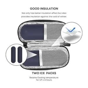 Mosla Estuche de viaje para enfriador de insulina con 2_4