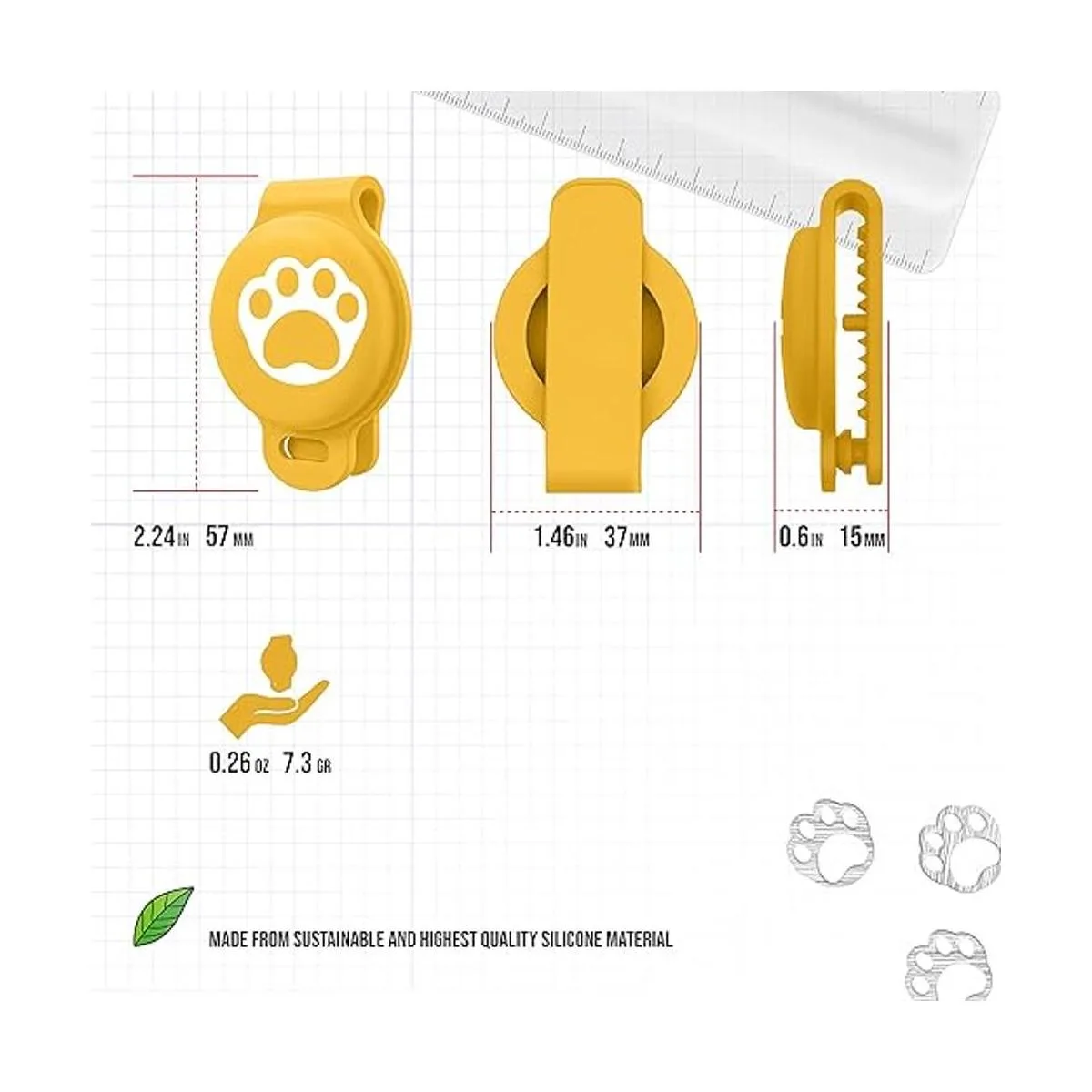 Funda para Apple AirTag Pet Tracker Buscador de mascotas_4