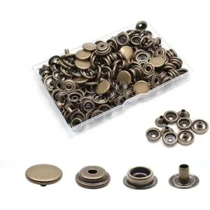 Biaungdo Kit de 200 cierres a presión de 0.591 in cierre_3