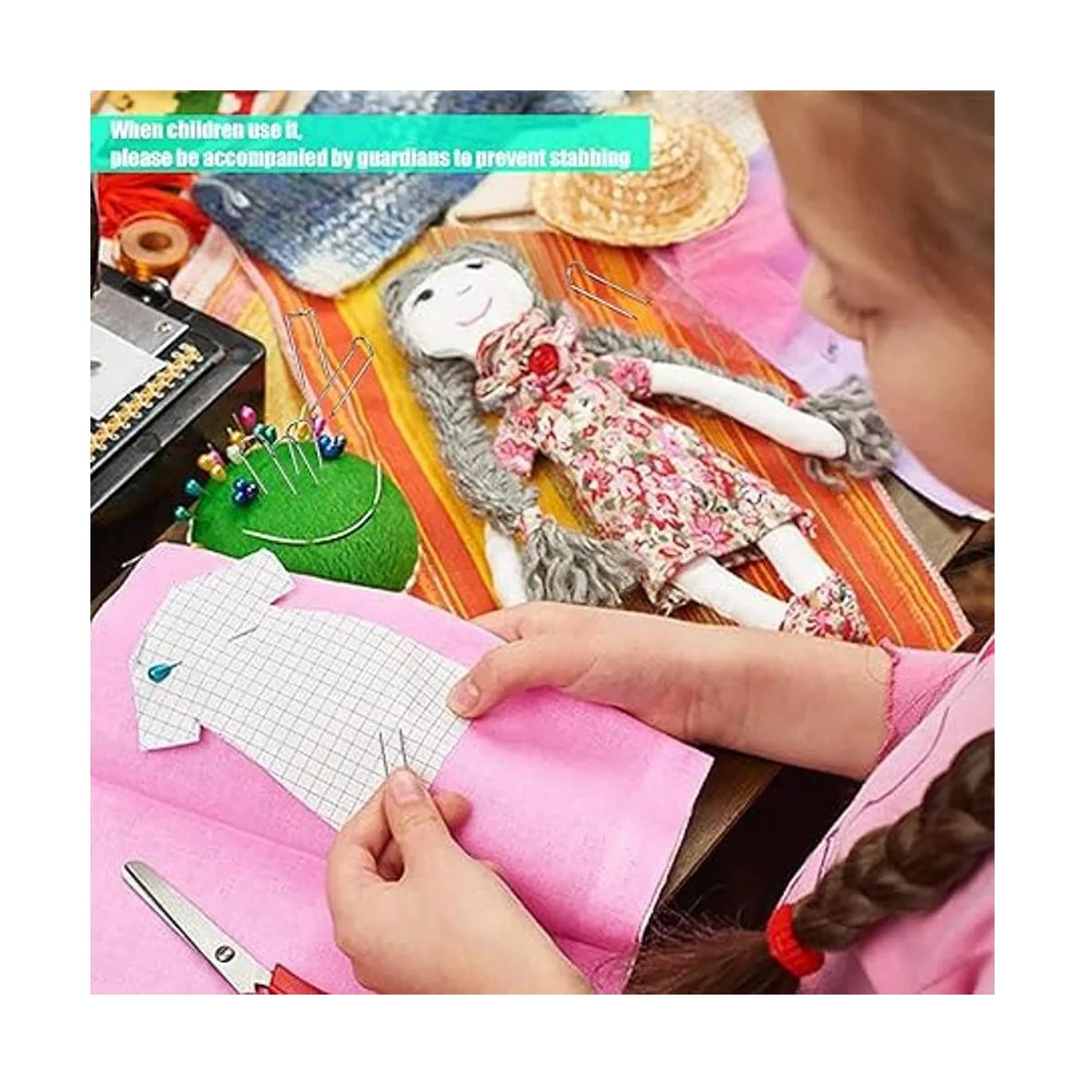 GMMA 100 horquillas de costura en U horquillas de_7