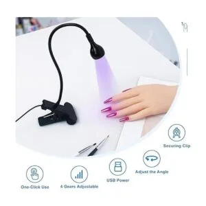 Geisofu Lámpara de uñas UV de cuello de cisne 395 nm 3 W_3